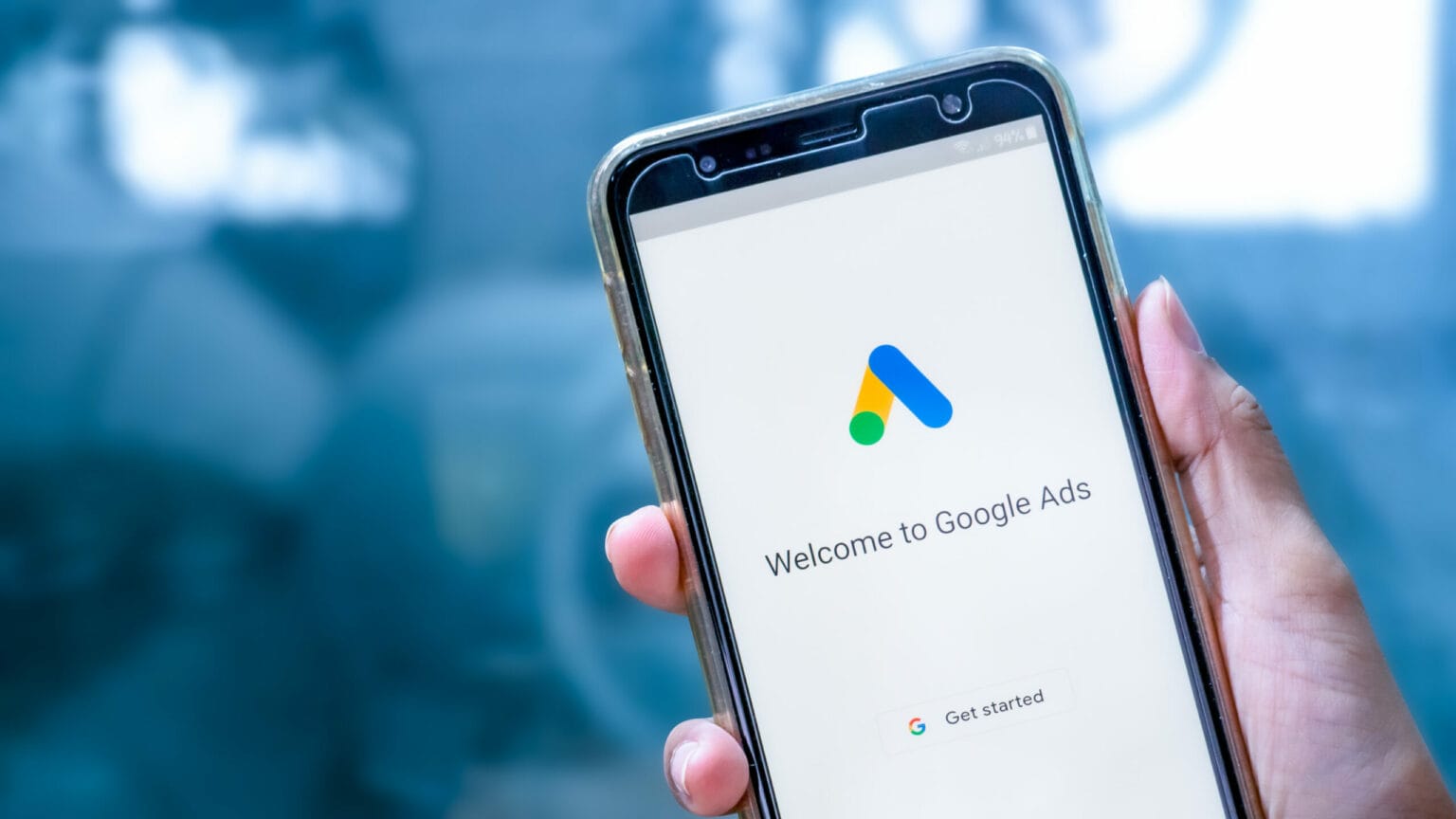 google ads logo on phone